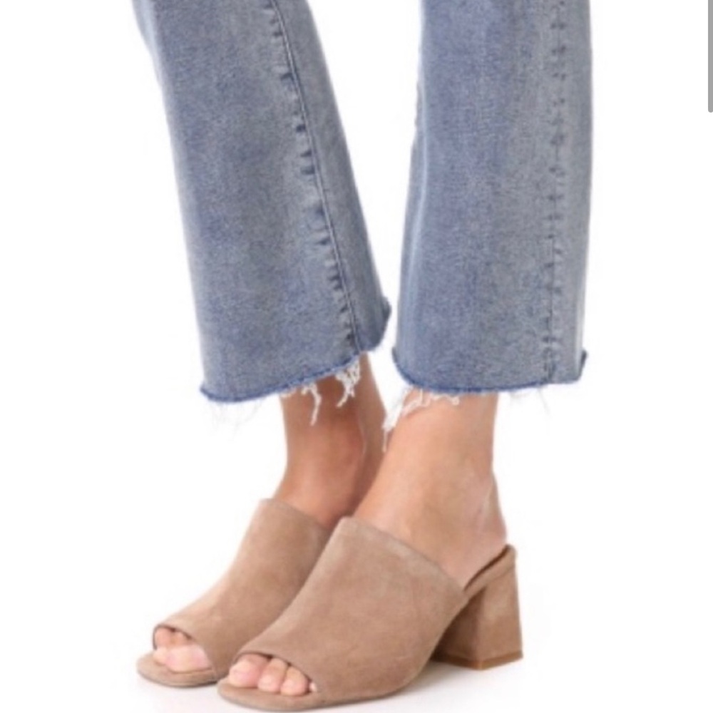 Jeffrey Campbell Perpetua Suede Mule Tan Natural 8.5